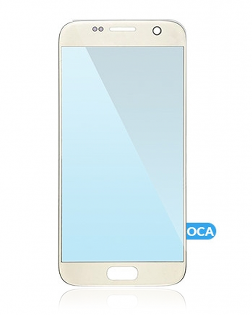Front Glass With OCA Pre-Installed For Samsung Galaxy S7 (Gold)