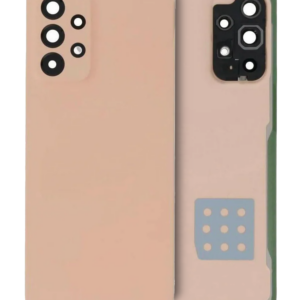 Back Cover Glass With Camera Lens For Samsung Galaxy A33 5G (A336 / 2022) (Service Pack) (Peach)