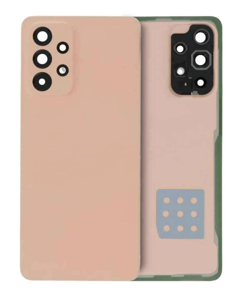 Back Cover Glass With Camera Lens For Samsung Galaxy A33 5G (A336 / 2022) (Service Pack) (Peach)