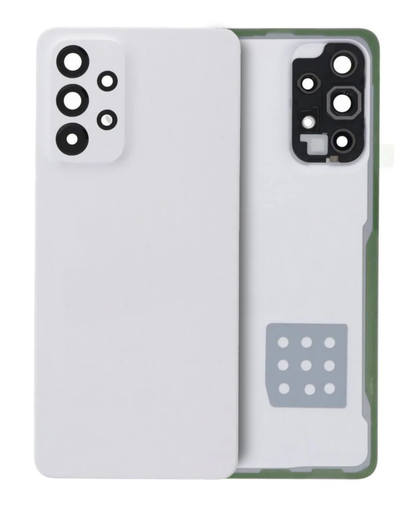 Back Cover Glass With Camera Lens For Samsung Galaxy A33 5G (A336 / 2022) (Service Pack) (White)