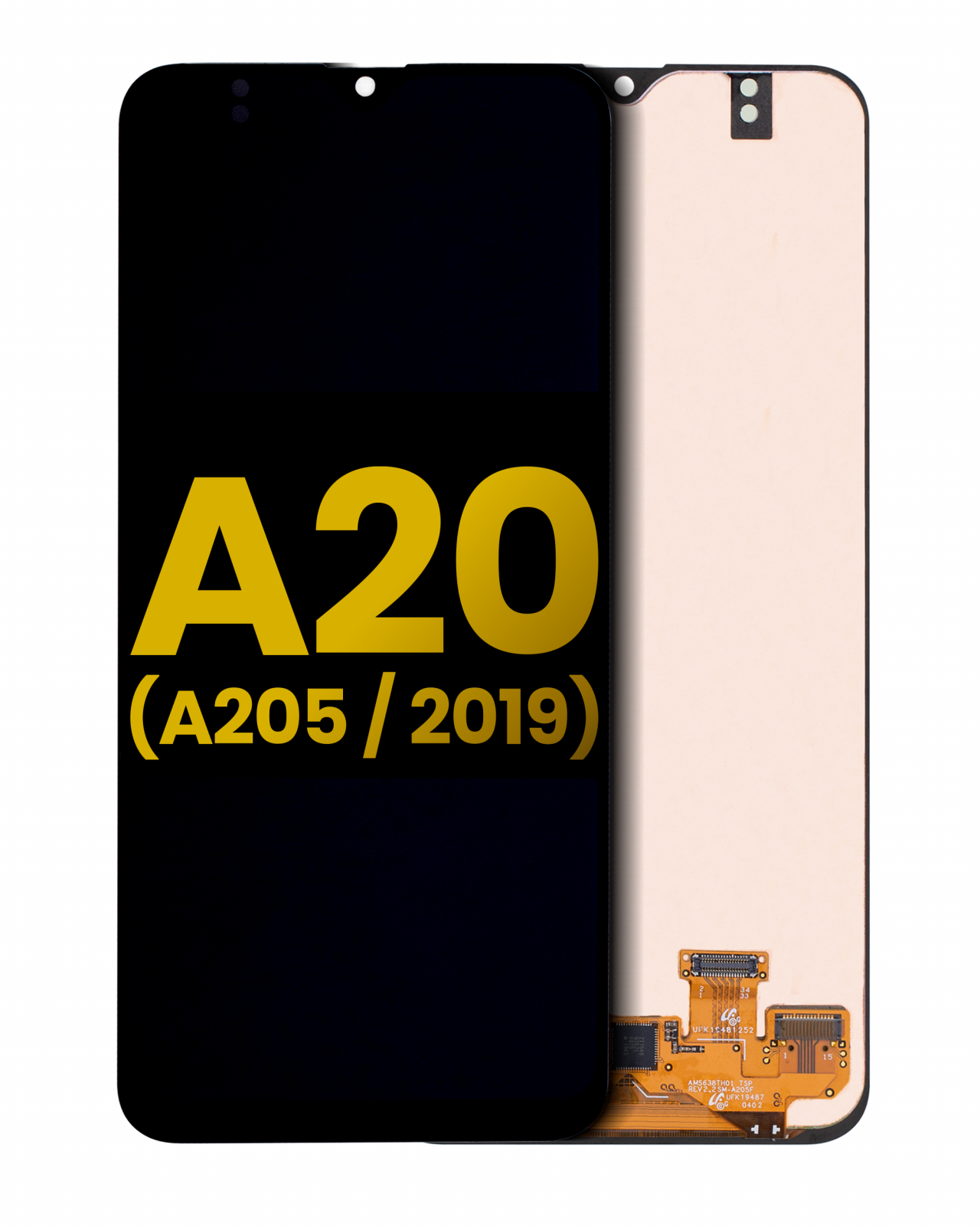OLED Assembly Without Frame For Samsung Galaxy A20 (A205 / 2019) (All Models) (Refurbished) (All Colors)