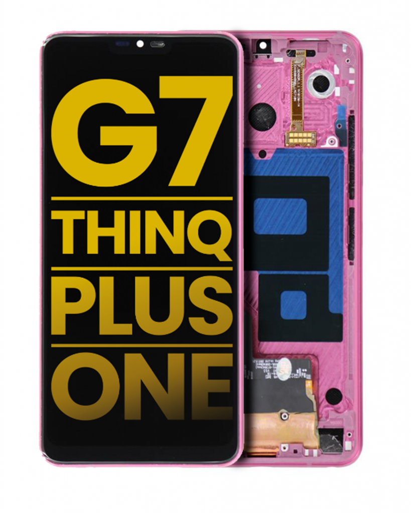LCD Assembly With Frame For LG G7 ThinQ / G7 Plus / G7 One (Refurbished) (Raspberry Rose)