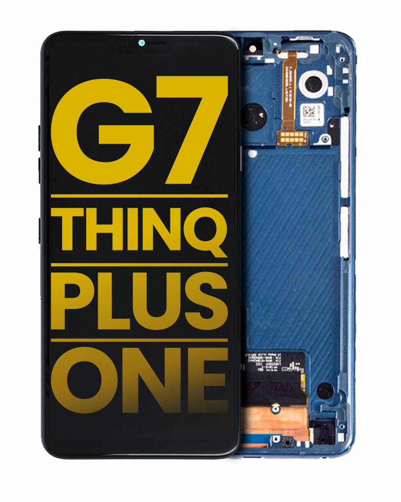 LCD Assembly With Frame For LG G7 ThinQ / G7 Plus / G7 One (Refurbished) (Moroccan Blue)