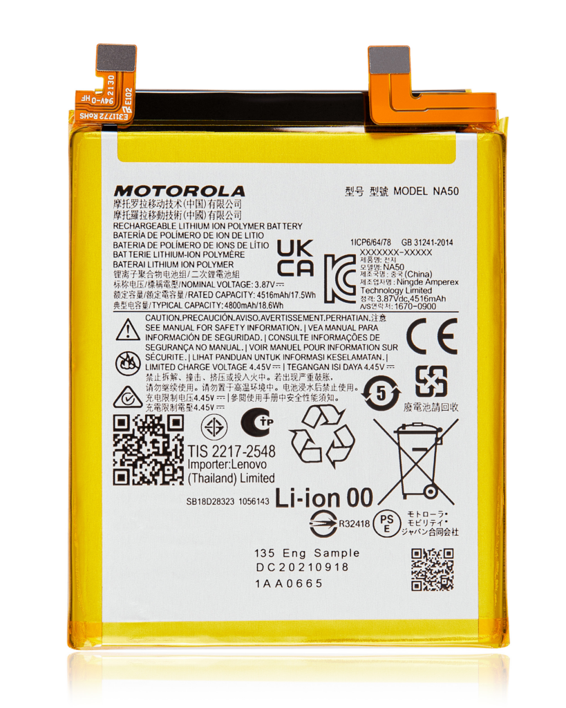 Replacement Battery For Motorola Moto Edge Plus / Edge 30 Pro (XT2201-1/4) / Edge X30 5G (XT2201 -2/6 /2022) / Moto Edge (XT2519 / 2025) (NA50)