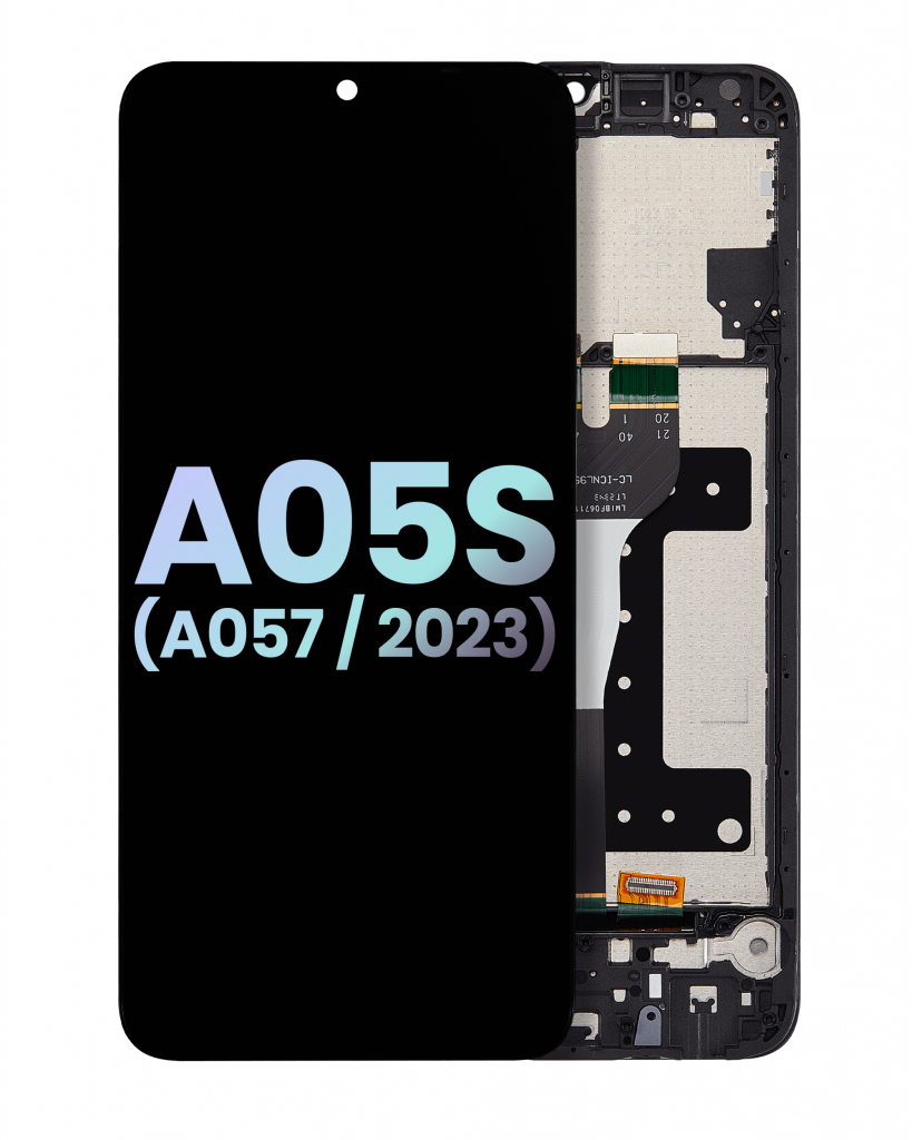 LCD Assembly With Frame For Samsung Galaxy A05s (A057 / 2023) (Service Pack) (Black)