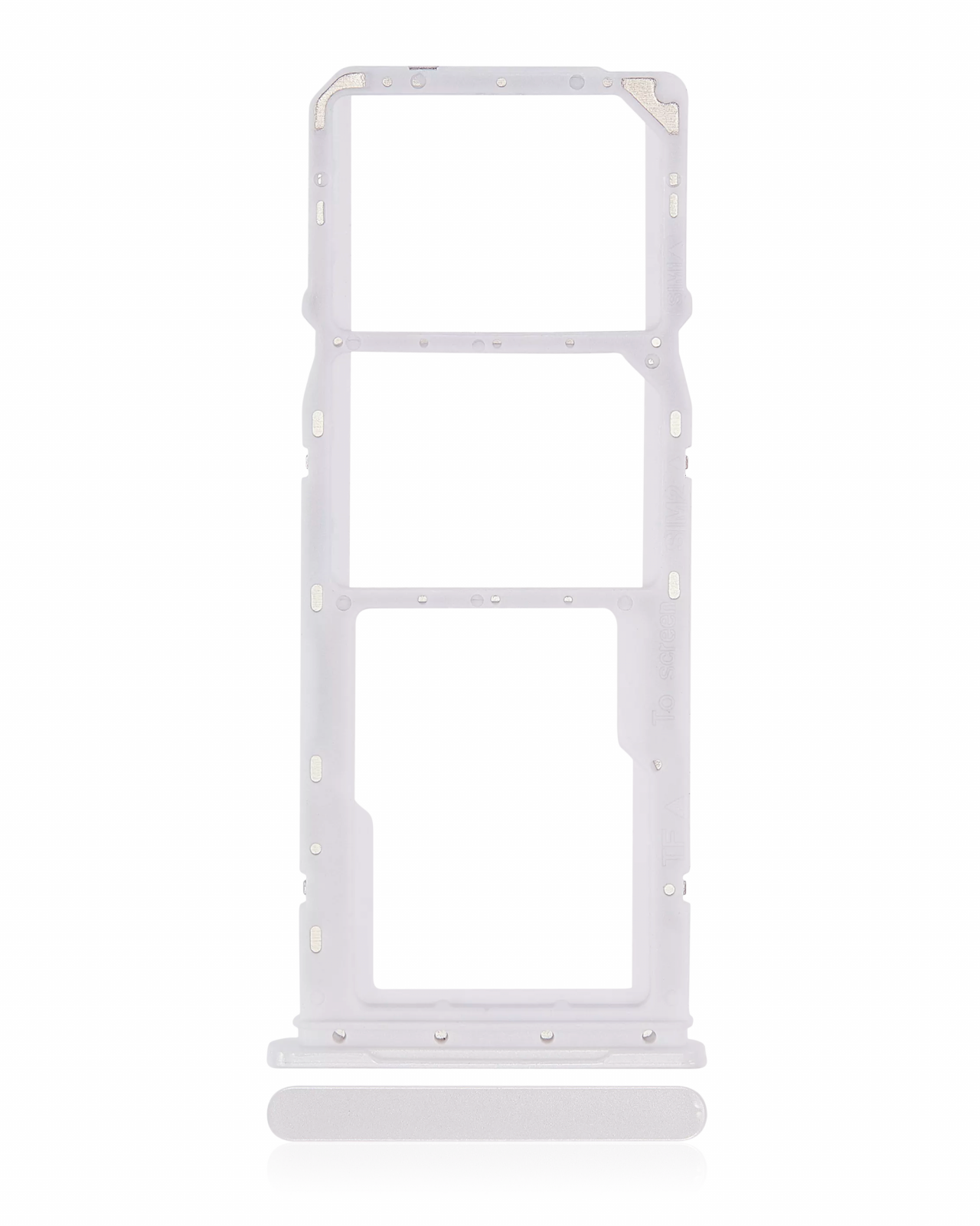 Dual Sim Card Tray For Samsung Galaxy A04 (A045 / 2022) (White)