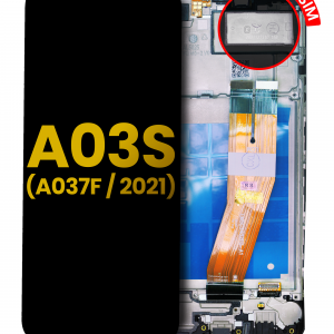 LCD Assembly With Frame For Samsung Galaxy A03s (A037F / 2021) (Dual Sim) (Micro USB Frame) (Refurbished) (All Color)