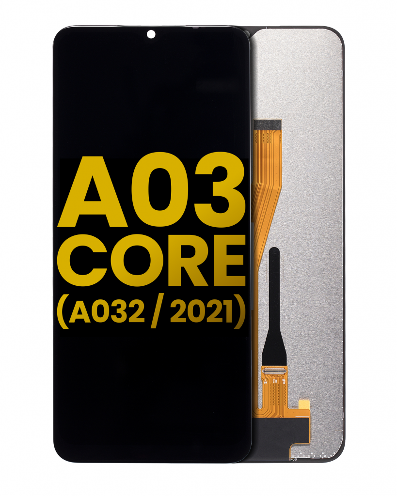 LCD Assembly Without Frame For Samsung Galaxy A03 Core (A032 / 2021) (Refurbished) (Black)