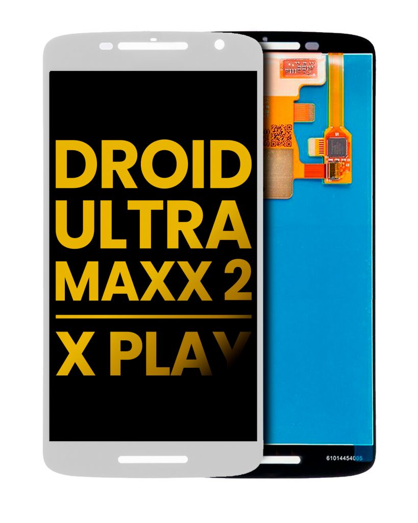 LCD Assembly Without Frame For Motorola Droid Ultra Maxx 2 / Moto X Play (XT1562 / 2015) (Refurbished) (White)