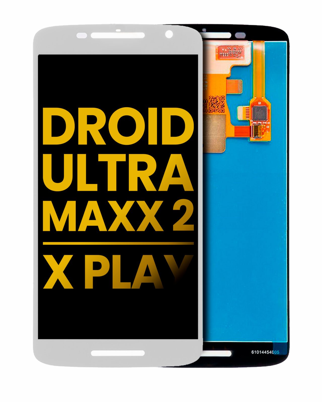 LCD Assembly Without Frame For Motorola Droid Ultra Maxx 2 / Moto X Play (XT1562 / 2015) (Refurbished) (White)