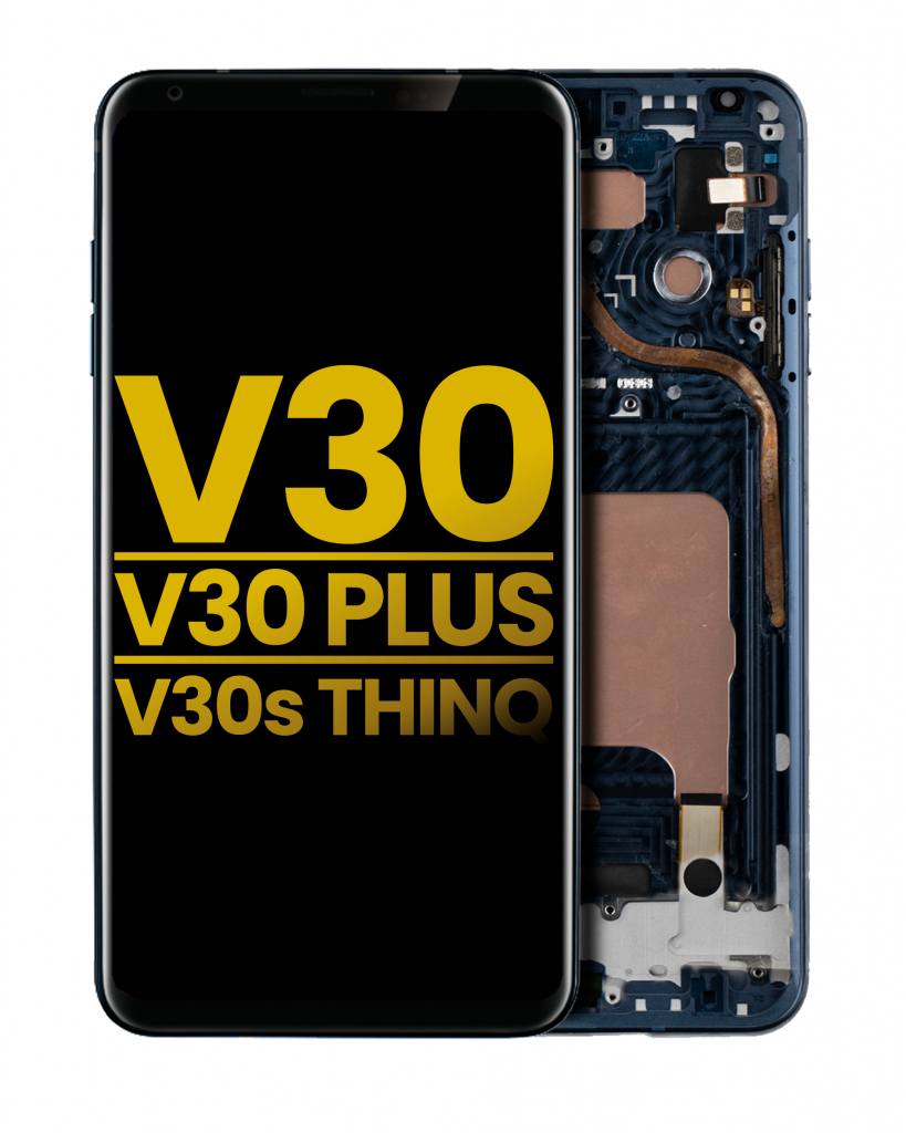 OLED Assembly With Frame For LG V30 / V30 Plus / V30S ThinQ (Refurbished) (Moroccan Blue)