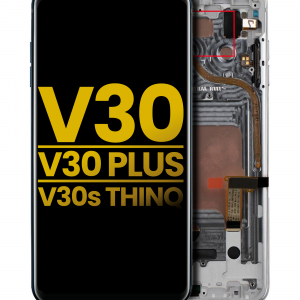 OLED Assembly With Frame For LG V30 / V30 Plus / V30S ThinQ (Refurbished) (Cloud Silver)