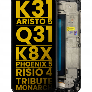 LCD Assembly With Frame For LG K31 / Aristo 5 / Q31 / LG K8X / LG Phoenix 5 / LG Risio 4 / Tribute Monarch (Refurbished) (All Colors)