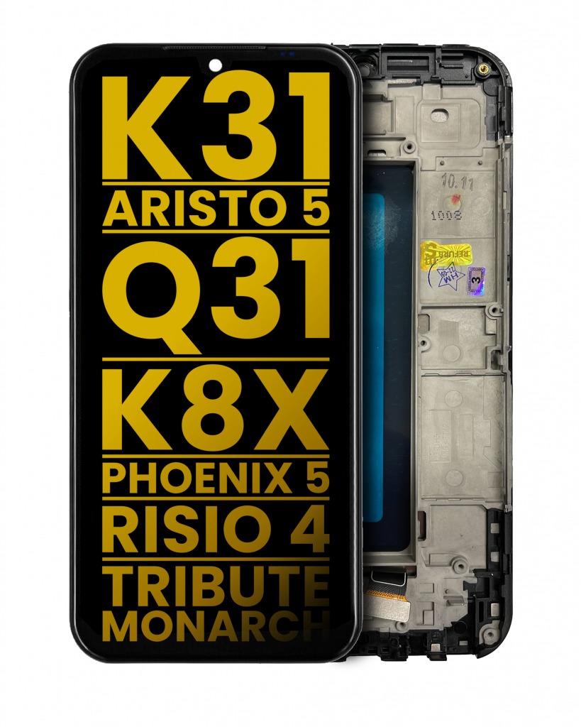 LCD Assembly With Frame For LG K31 / Aristo 5 / Q31 / LG K8X / LG Phoenix 5 / LG Risio 4 / Tribute Monarch (Refurbished) (All Colors)