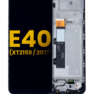 LCD Assembly With Frame For Motorola Moto E40 (XT2159 / 2021) (Refurbished) (All Colors)
