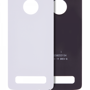 Back cover Glass For Motorola Moto Z4 (XT1980-3 / XT1980-4 / 2019) (Genuine OEM) (White)