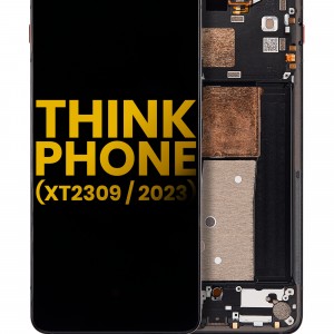 OLED Assembly With Frame For Motorola Moto ThinkPhone (XT2309 / 2023) (Refurbished) (Carbon Black)