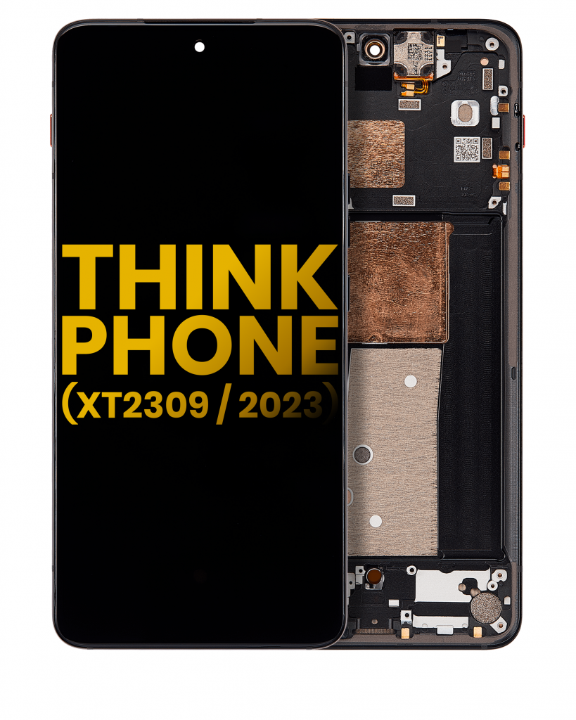OLED Assembly With Frame For Motorola Moto ThinkPhone (XT2309 / 2023) (Refurbished) (Carbon Black)