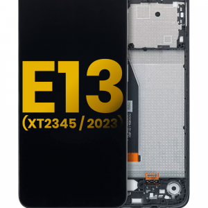 LCD Assembly With Frame For Motorola Moto E13 (XT2345 / 2023) (Refurbished) (All Colors)