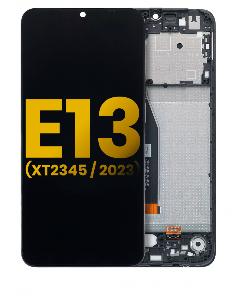 LCD Assembly With Frame For Motorola Moto E13 (XT2345 / 2023) (Refurbished) (All Colors)