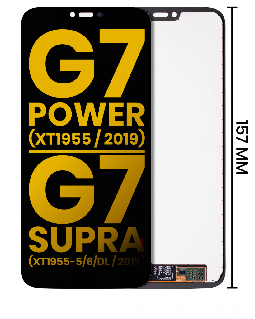 LCD Assembly Without Frame For Motorola Moto G7 Power (XT1955 / 2019) / G7 Supra (XT1955-5/6/DL / 2019) (US Version) (157MM) (Refurbished) (All Colors)