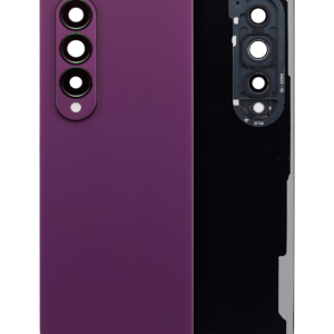 Back Cover Glass With Camera Lens For Samsung Galaxy Z Fold 4 (Service Pack) (Burgundy)