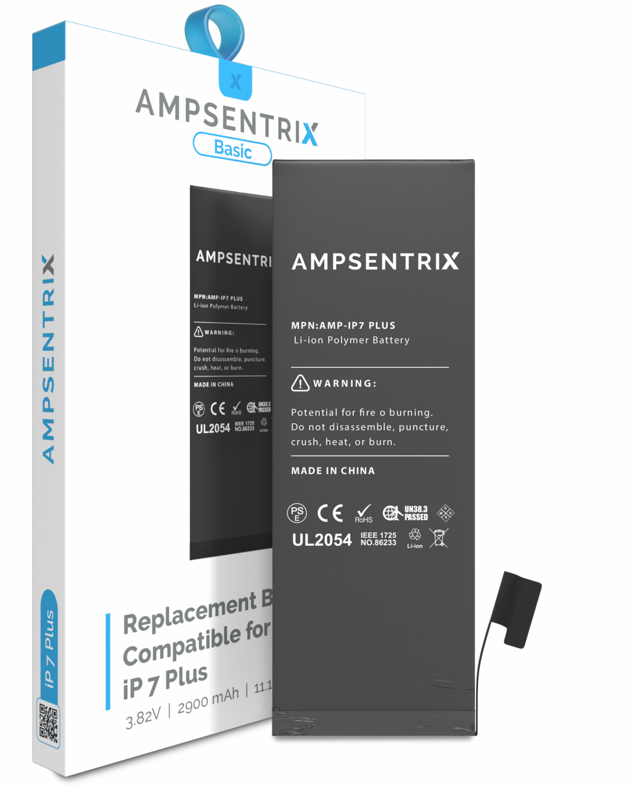Replacement Battery For iPhone 7 Plus (AmpSentrix Basic)