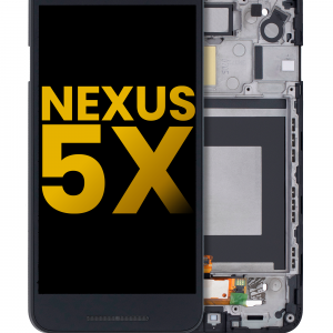 LCD Assembly With Frame For Nexus 5X (Refurbished) (Black)