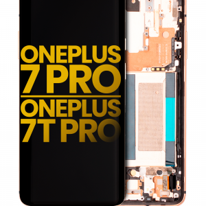 OLED Assembly With Frame For OnePlus 7 Pro / 7T Pro (Refurbished) (Almond)