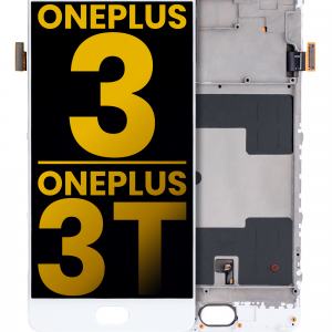 OLED Assembly With Frame For OnePlus 3 / OnePlus 3T (Refurbished) (White)