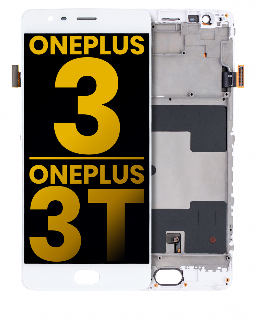 OLED Assembly With Frame For OnePlus 3 / OnePlus 3T (Refurbished) (White)