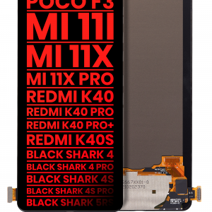 OLED Assembly Without Frame For Xiaomi Poco F3 / Poco F4 / MI 11i / MI 11X / MI 11X Pro / Redmi K40 / K40 Pro / K40 Pro+ / K40S / Shark 4 /4 Pro /4S /4S Pro /5RS (Aftermarket Plus) (All Colors)