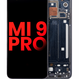 OLED Assembly With Frame For Xiaomi Mi 9 Pro (Aftermarket Plus) (Titanium Black)