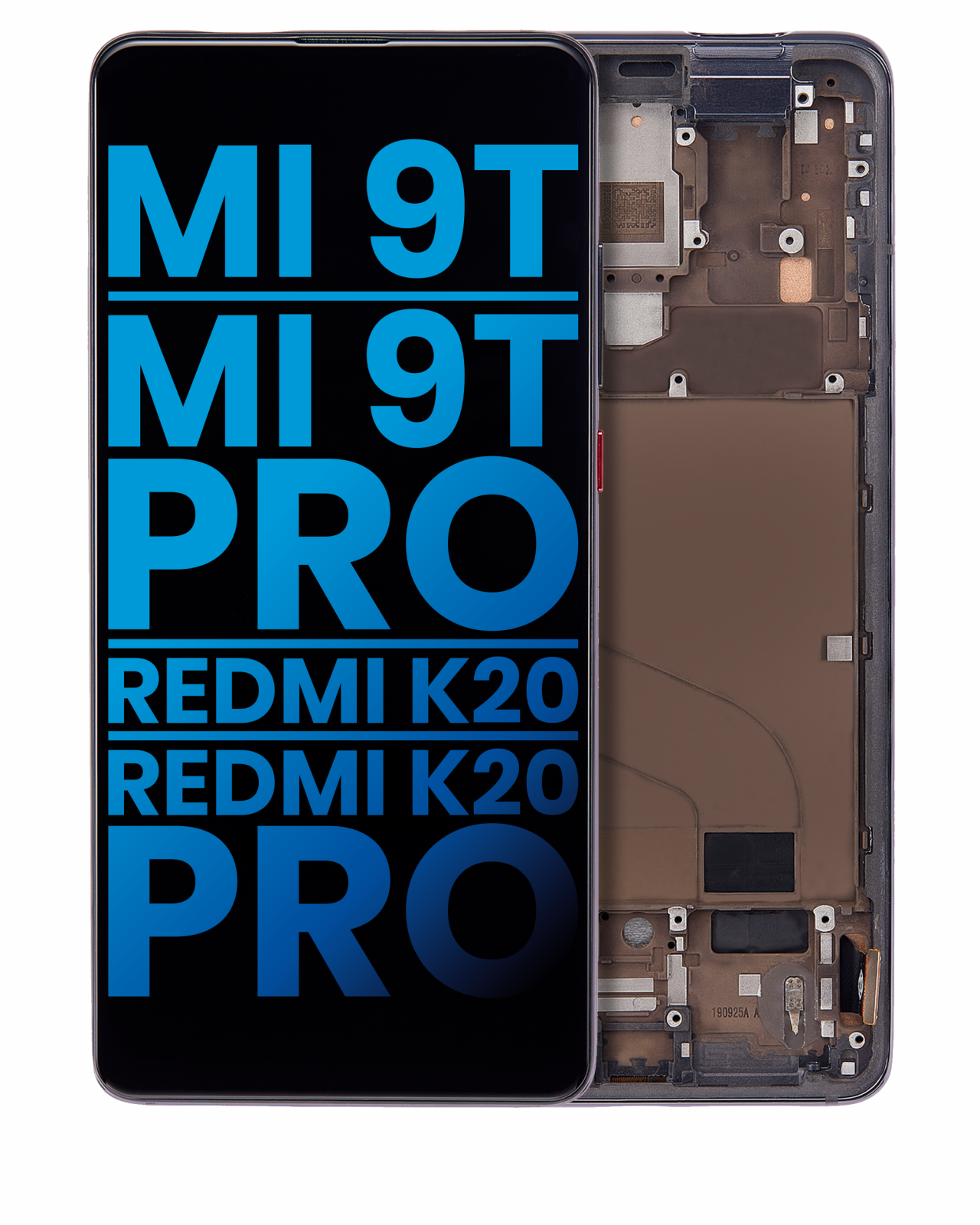 LCD Assembly With Frame For Xiaomi Mi 9T / 9T Pro / K20 / K20 Pro (Aftermarket: Incell) (Carbon Black)