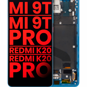 OLED Assembly With Frame For Xiaomi Mi 9T / 9T Pro / K20 / K20 Pro (Aftermarket Plus) (Glacier Blue)