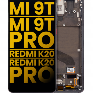 OLED Assembly With Frame For Xiaomi Mi 9T / 9T Pro / K20 / K20 Pro (Refurbished) (Carbon Black)