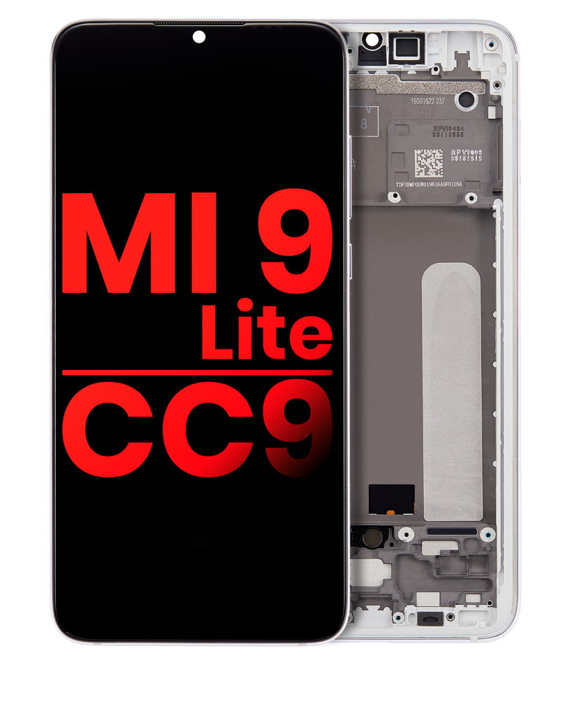 OLED Assembly With Frame For Xiaomi Mi 9 Lite / CC9 (Aftermarket Plus) (Pearl White)