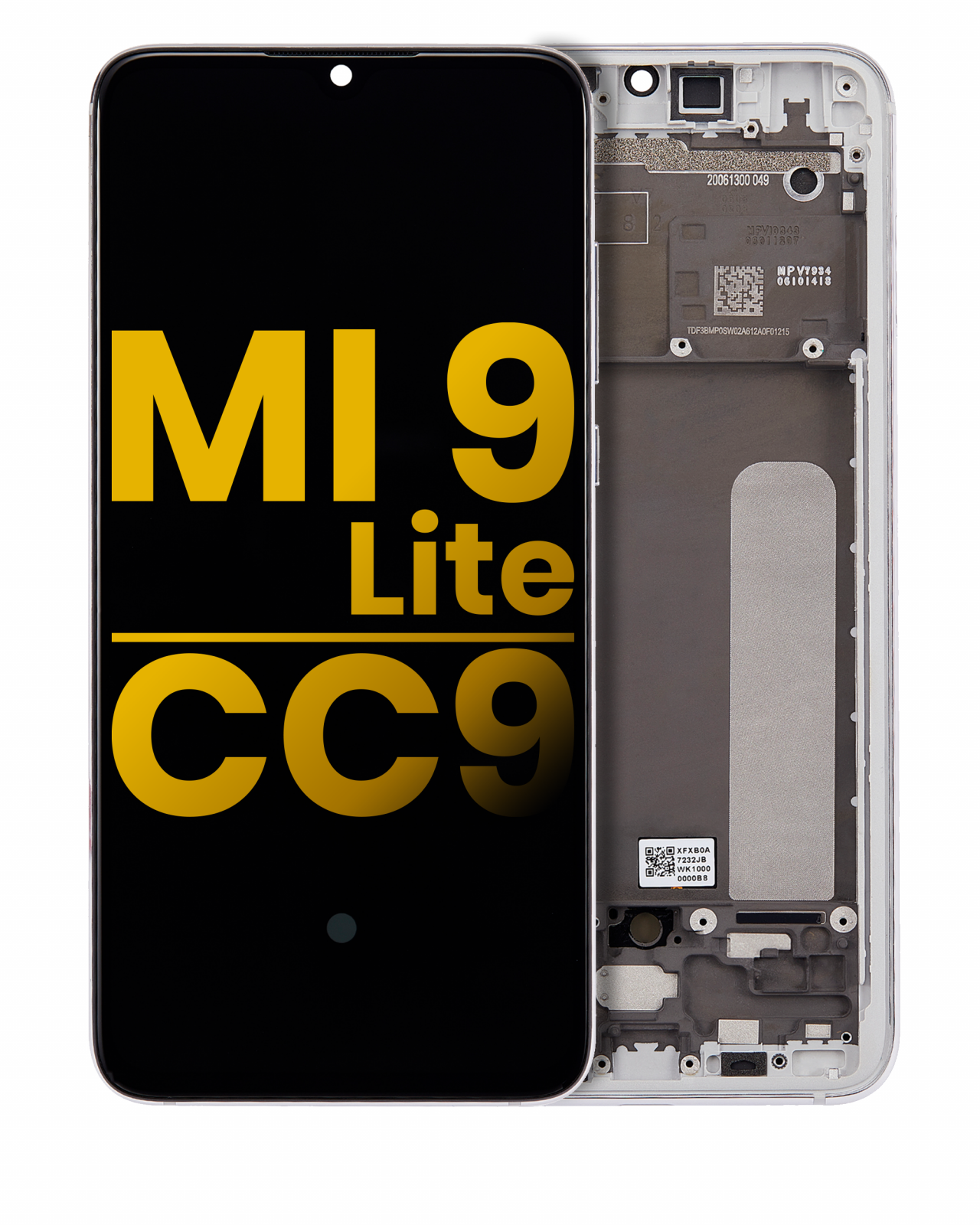 OLED Assembly With Frame For Xiaomi Mi 9 Lite / CC9 (Refurbished) (Pearl White)