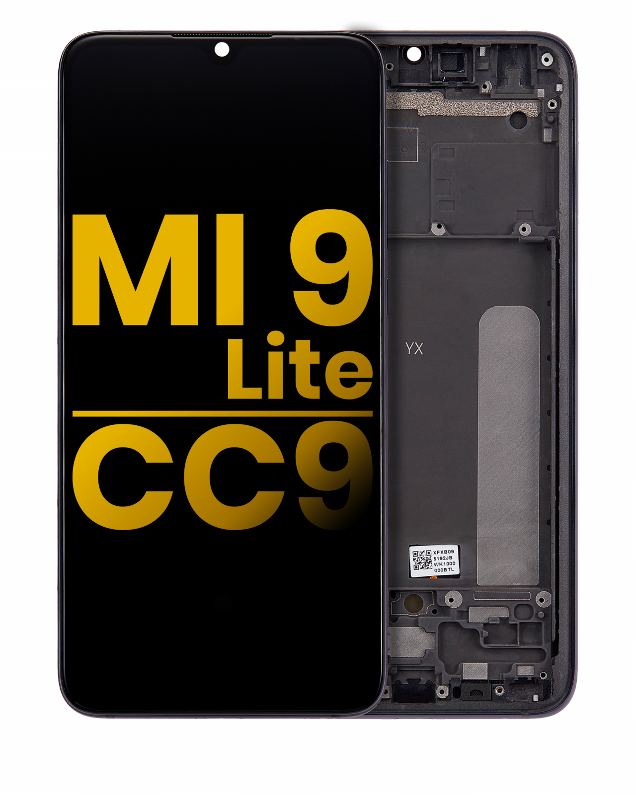 OLED Assembly With Frame For Xiaomi Mi 9 Lite / CC9 (Refurbished) (Onyx Gray)