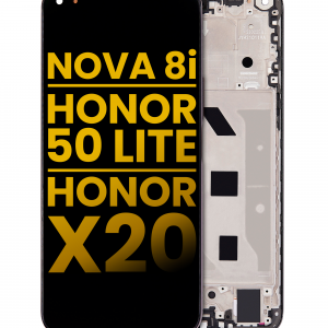 LCD Assembly With Frame For Huawei Nova 8i / Honor 50 Lite / Honor X20 (Refurbished) (Starry Black)