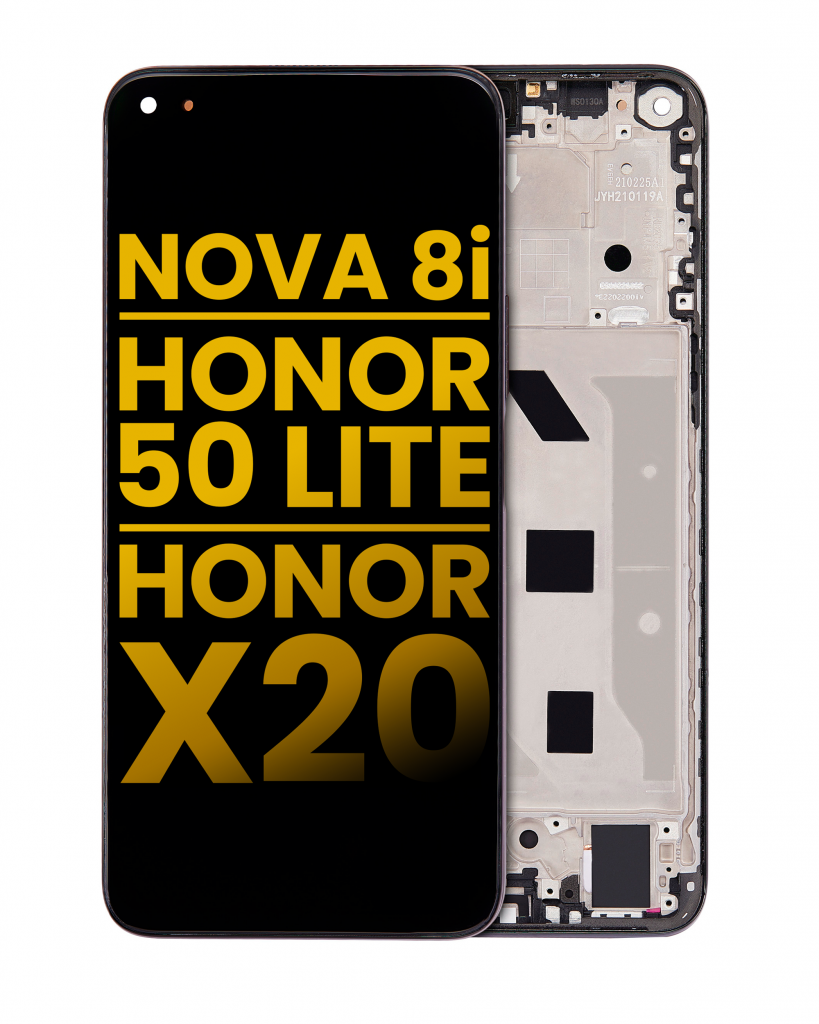 LCD Assembly With Frame For Huawei Nova 8i / Honor 50 Lite / Honor X20 (Refurbished) (Starry Black)