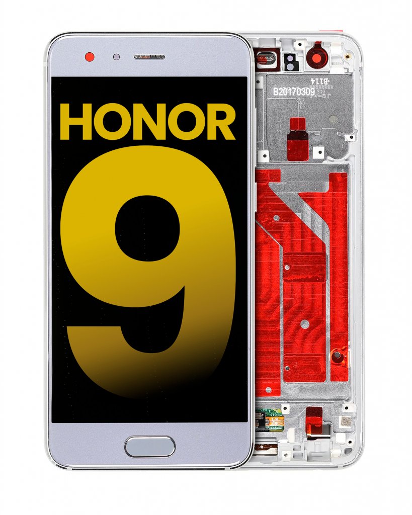 LCD Assembly With Frame For Huawei Honor 9 (Refurbished) (Glacier Gray)