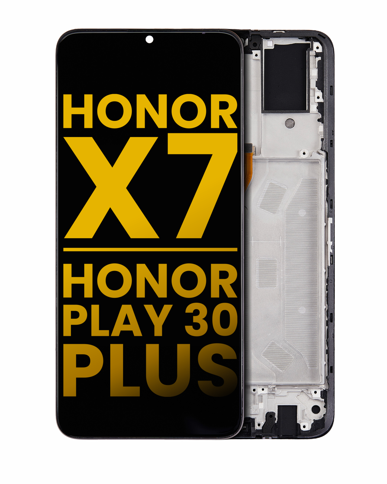 LCD Assembly With Frame For Honor X7 / Honor Play 30 Plus (Refurbished) (All Colors)