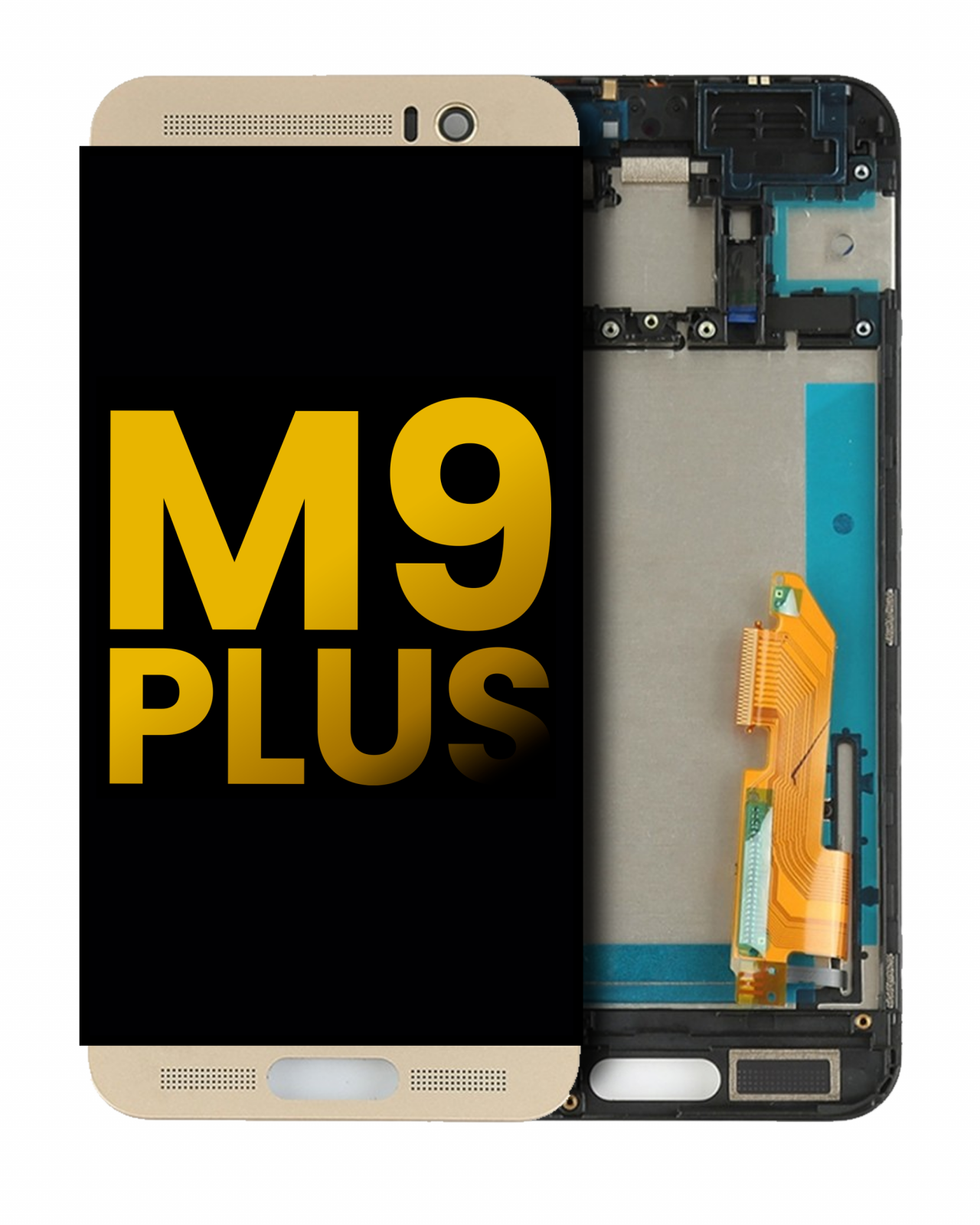 LCD Assembly With Frame For HTC M9 Plus (Gold)