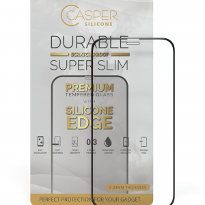 Casper Silicone Tempered Glass For iPhone 12 Mini (Retail Pack) (Clear)