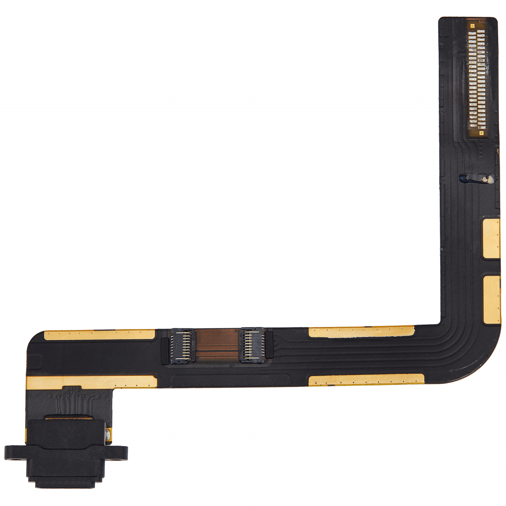 Charging Port Flex Cable For iPad 7 (2019) / iPad 8 (2020) / iPad 9 (2021) (Used OEM Pull: Grade A) (Black)
