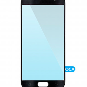 Front Glass With OCA Pre-Installed For Samsung Galaxy S6 (Black / Blue)