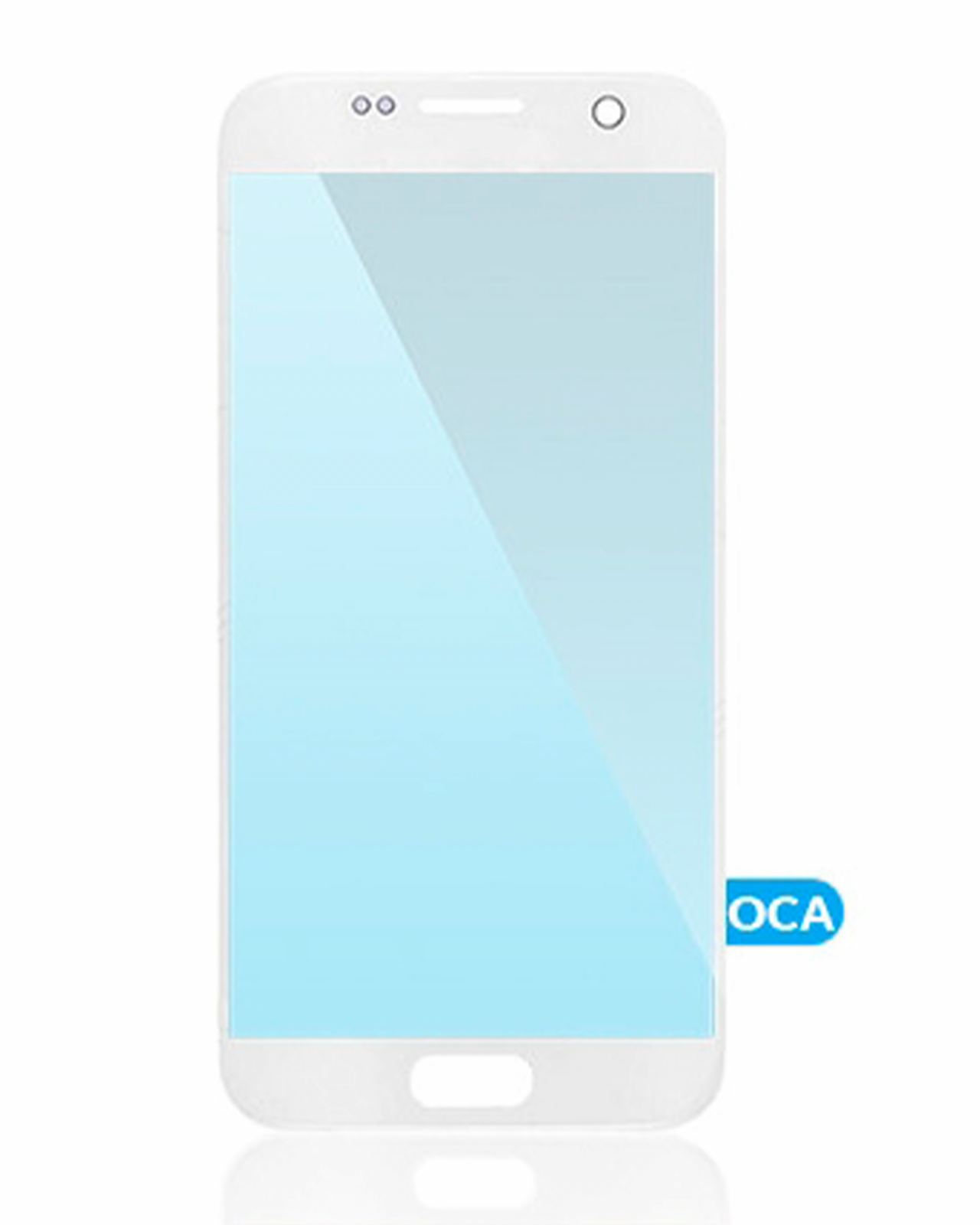 Front Glass With OCA Pre-Installed For Samsung Galaxy S7 (White)