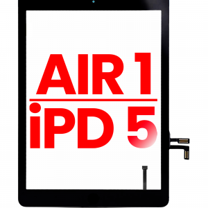Digitizer For iPad Air 1 / iPad 5 (2017) (Home Button Pre-Installed For iPad Air 1) (Aftermarket Plus) (Black)
