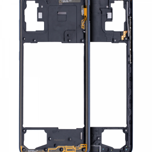 Mid-Frame Housing For Samsung Galaxy A71 (A715 / 2020) ( Aftermarket Plus) (Prism Crush Black)